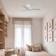 Lustre cu ventilator - Ventilator tavan smart sistem TUYA si telecomanda HEY TUB S alb