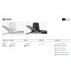 Lustre cu ventilator - Ventilator tavan smart sistem TUYA si telecomanda HEY TUB S alb