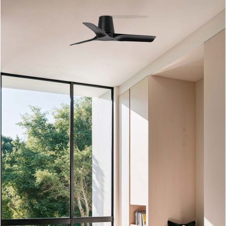 Lustre cu ventilator - Ventilator tavan cu telecomanda HEY TUB S negru