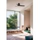 Lustre cu ventilator - Ventilator tavan cu telecomanda HEY TUB S negru