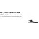 Lustre cu ventilator - Ventilator tavan cu telecomanda HEY TUB S negru