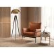 Lampadare - Lampa de podea cu trepied design modern LUX Gold and Black Steel