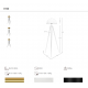 Lampadare - Lampa de podea cu trepied design modern LUX Gold and Black Steel