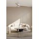 Lustre cu ventilator - Ventilator tavan cu telecomanda PUNT TUB M alb/artar