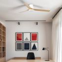 Ventilator tavan smart sistem TUYA si telecomanda PUNT TUB M alb/artar