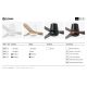 Lustre cu ventilator - Ventilator tavan smart sistem TUYA si telecomanda PUNT TUB M alb/artar