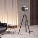 Lampa de podea cu trepied design industrial Chrome steel