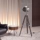 Lampadare - Lampa de podea cu trepied design industrial Chrome steel