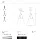 Lampadare - Lampa de podea cu trepied design industrial Chrome steel