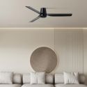 Ventilator tavan cu telecomanda PUNT TUB M negru
