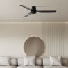 Ventilator tavan cu telecomanda PUNT TUB M negru