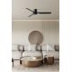 Lustre cu ventilator - Ventilator tavan cu telecomanda PUNT TUB M negru