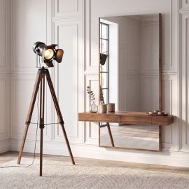 Lampadare - Lampa de podea cu trepied design industrial Cinema
