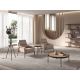Lampadare - Lampa de podea din lemn si piele sintetica design LUX Black