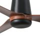 Lustre cu ventilator - Ventilator tavan cu telecomanda PUNT TUB M negru/nuc