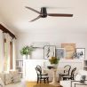 Ventilator tavan smart sistem TUYA si telecomanda PUNT TUB M negru/nuc