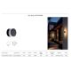 Aplice - Mini Aplica LED iluminat exterior IP54 SILL negru