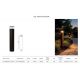 Stalpi - Stalp LED iluminat exterior IP54 SILL negru