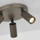 Plafoniere cu spoturi, Spoturi aplicate - Plafoniera cu 3 spoturi mini GU10 Ciara 3 bronz