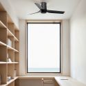 Ventilator tavan cu telecomanda PUNT TUB S negru