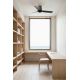 Lustre cu ventilator - Ventilator tavan cu telecomanda PUNT TUB S negru