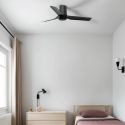 Ventilator tavan smart sistem TUYA si telecomanda PUNT TUB S negru