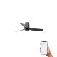 Lustre cu ventilator - Ventilator tavan smart sistem TUYA si telecomanda PUNT TUB S negru