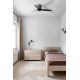 Lustre cu ventilator - Ventilator tavan smart sistem TUYA si telecomanda PUNT TUB S negru