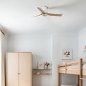 Ventilator tavan cu telecomanda PUNT TUB S alb/artar