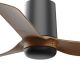Lustre cu ventilator - Ventilator tavan cu telecomanda PUNT TUB S negru/nuc