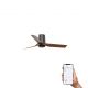 Lustre cu ventilator - Ventilator tavan smart sistem TUYA si telecomanda PUNT TUB S negru/nuc
