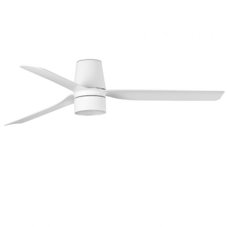 Lustre cu ventilator - Lustra cu Ventilator tavan si telecomanda PUNT TUB M TEK alb 3000K
