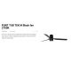Lustre cu ventilator - Lustra cu Ventilator tavan si telecomanda PUNT TUB M TEK negru 2700K