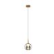 Pendul LED design decorativ ANDROMEDA auriu/crom