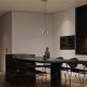 Pendule, Lustre suspendate - Pendul LED design decorativ ANDROMEDA auriu/crom