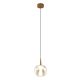 Pendule, Lustre suspendate - Pendul LED design decorativ ANDROMEDA auriu/bronz