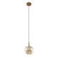 Pendule, Lustre suspendate - Pendul LED design decorativ ANDROMEDA auriu/bronz