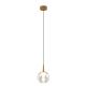 Pendul LED design decorativ ANDROMEDA auriu/clar