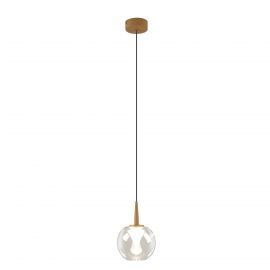 Pendul LED design decorativ ANDROMEDA auriu/clar