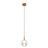 Pendul LED design decorativ ANDROMEDA auriu/clar