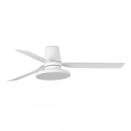 Lustre cu ventilator - Lustra cu Ventilator tavan si telecomanda PUNT TUB M TAK alb 2700K