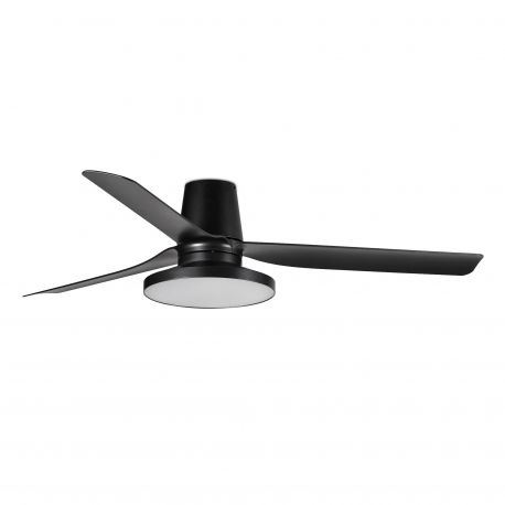 Lustre cu ventilator - Lustra cu Ventilator tavan si telecomanda PUNT TUB M TAK negru 2700K