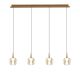 Pendule, Lustre suspendate - Lustra LED suspendata design decorativ ANDROMEDA auriu
