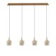 Pendule, Lustre suspendate - Lustra LED suspendata design decorativ ANDROMEDA auriu