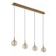 Pendule, Lustre suspendate - Lustra LED suspendata design decorativ ANDROMEDA auriu