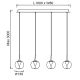 Pendule, Lustre suspendate - Lustra LED suspendata design decorativ ANDROMEDA auriu