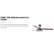 Lustre cu ventilator - Lustra cu Ventilator si telecomanda PUNT TAK M negru/nuc 2700K