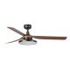 Lustre cu ventilator - Lustra cu Ventilator si telecomanda PUNT TAK M negru/nuc 3000K