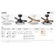 Lustre cu ventilator - Lustra cu Ventilator si telecomanda PUNT TAK M negru/nuc 3000K