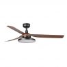 Lustra cu Ventilator si telecomanda PUNT TAK M negru/nuc 4000K